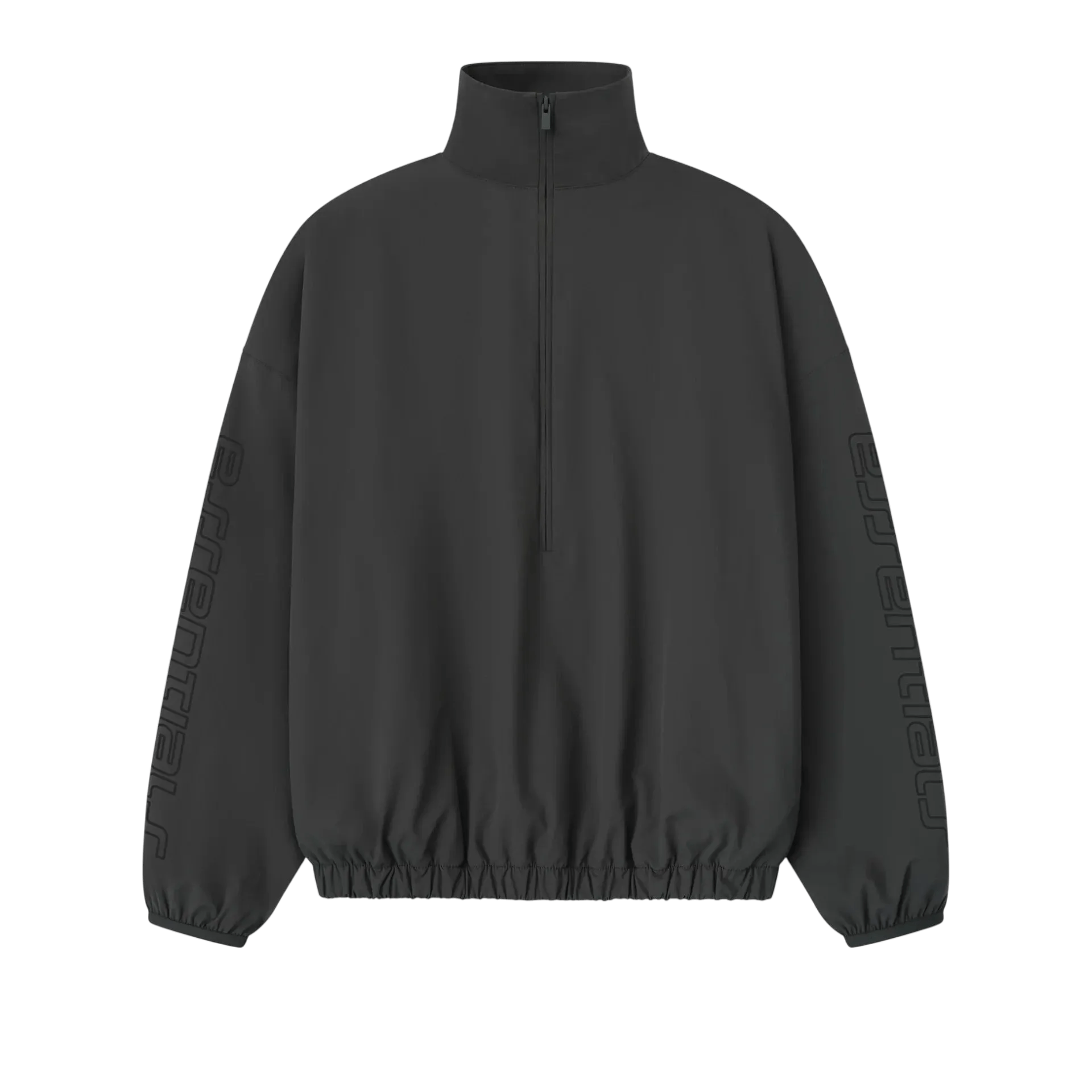 Fear of God Essentials Tech Nylon Half Zip Track Jacket Iron Grey - Im Your Wardrobe