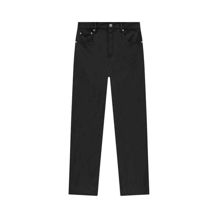 Fear of God Essentials Textured Nylon 5-Pocket Pant Black (FW24) - Im Your Wardrobe