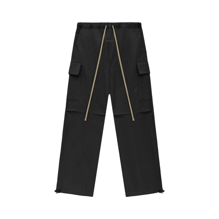 Fear of God Essentials Textured Nylon Field Pant Black (FW24) - Im Your Wardrobe