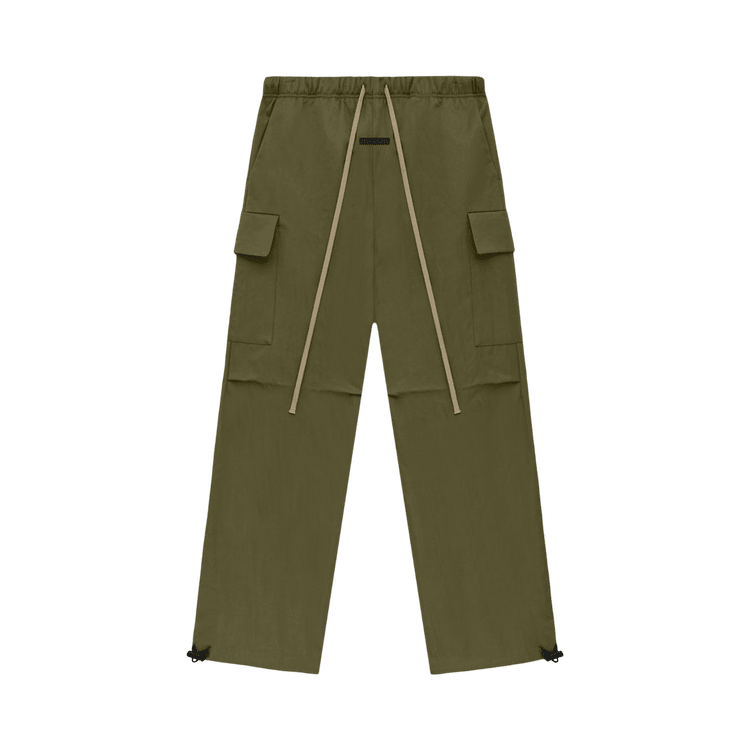 Fear of God Essentials Textured Nylon Field Pant Military (FW24) - Im Your Wardrobe