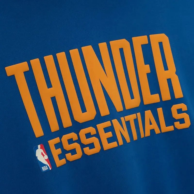 Fear of God Essentials Thunder Sport Hoodie Blue/Concrete Heather - Im Your Wardrobe