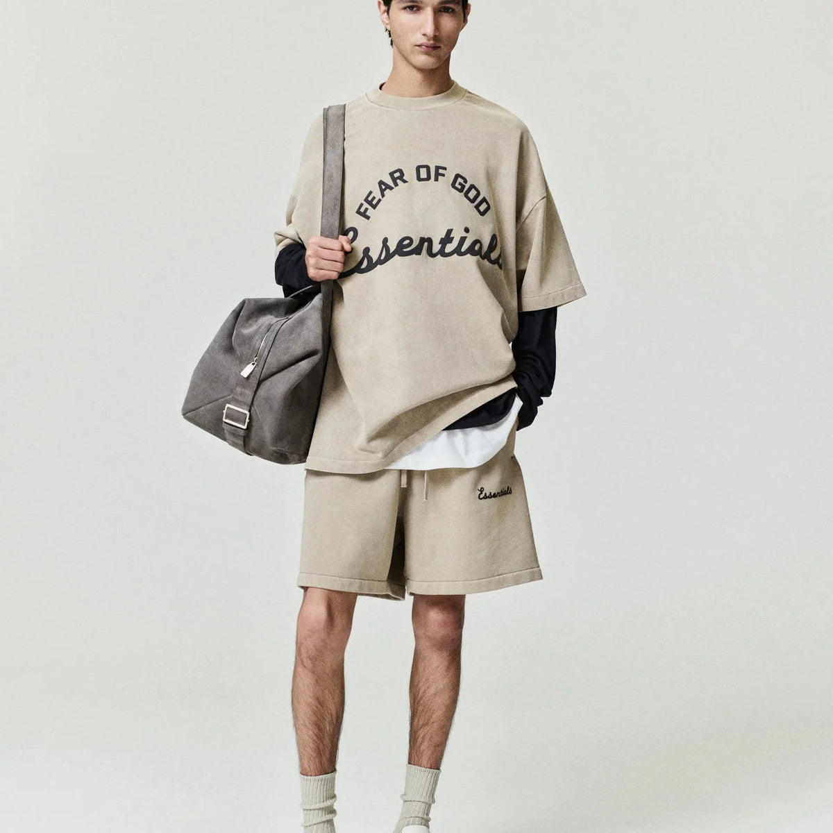 Fear Of God Essentials Training Classic Fit Short Faded Dune - Im Your Wardrobe