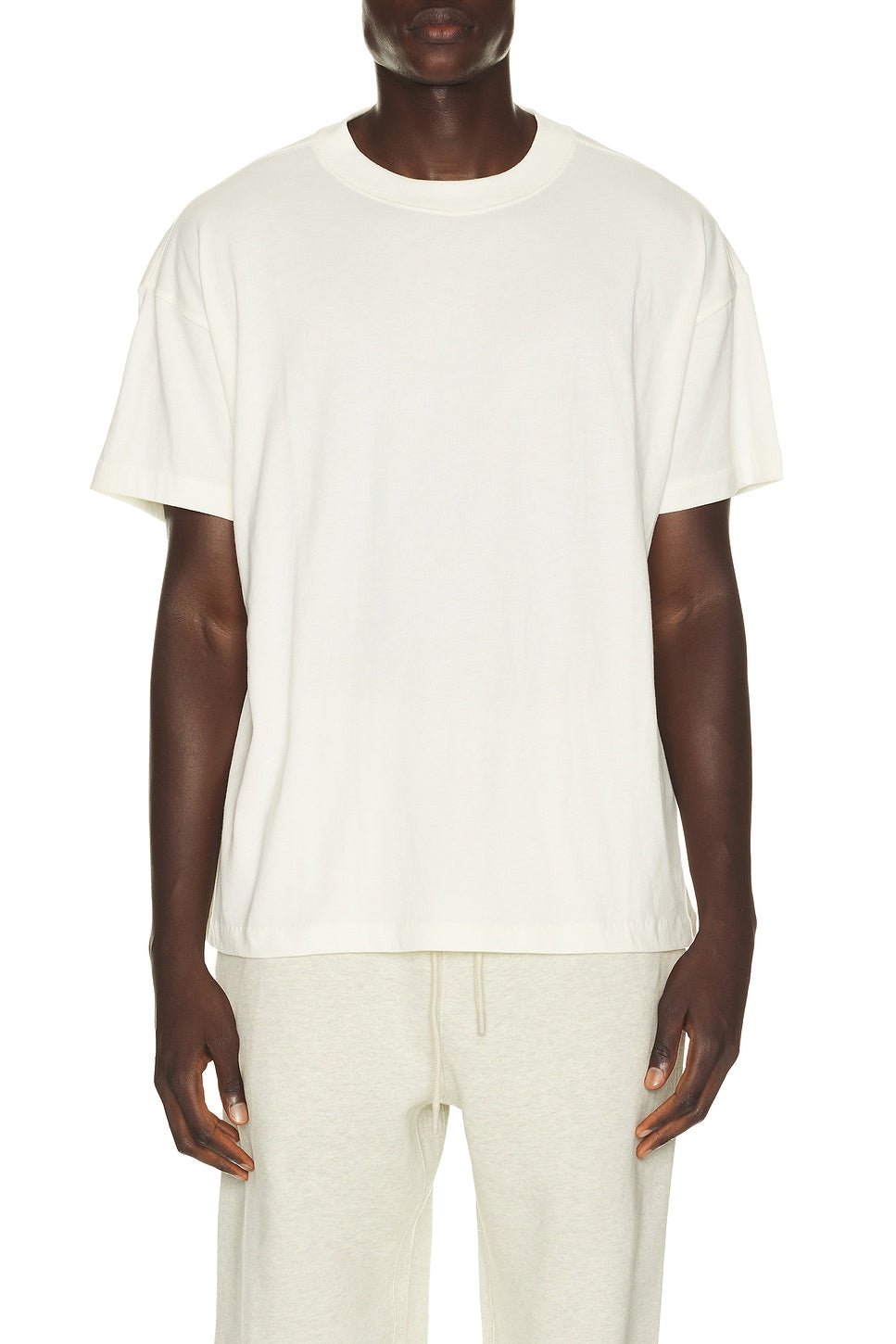 Fear of God Essentials Tri-Blend Essential Tee Slim Fit Ivory - Im Your Wardrobe