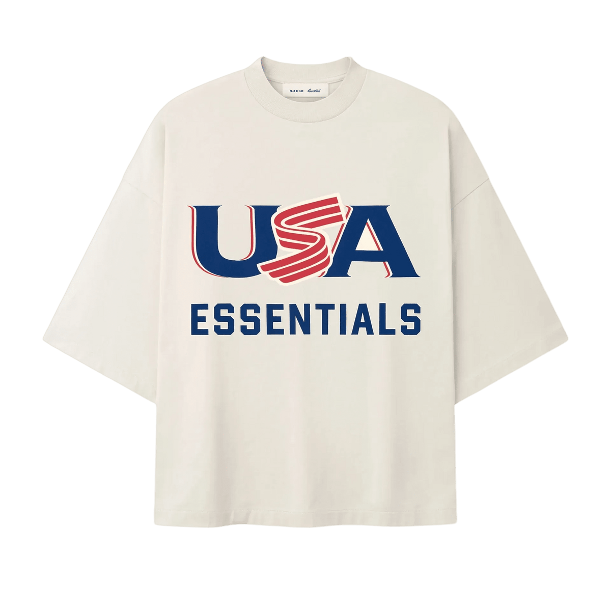 Fear Of God Essentials USA Baseball Merch Tee Oat - Im Your Wardrobe