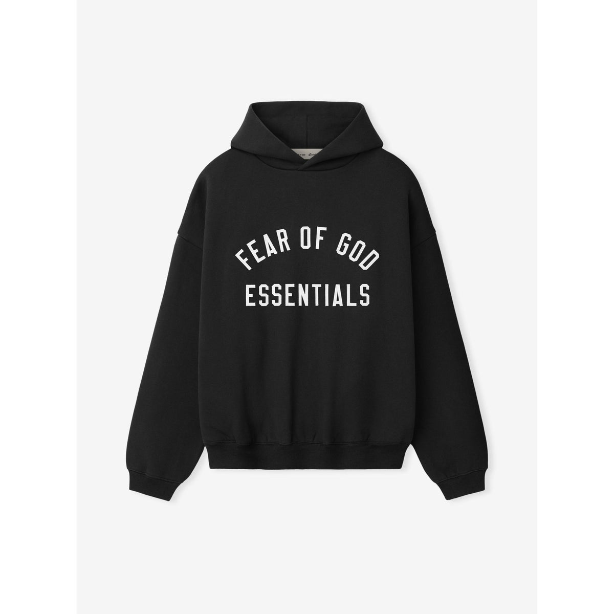 Fear of God Essentials Varsity 90s Hoodie Vintage Black - Im Your Wardrobe