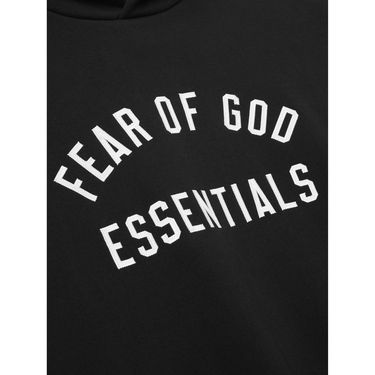 Fear of God Essentials Varsity 90s Hoodie Vintage Black - Im Your Wardrobe