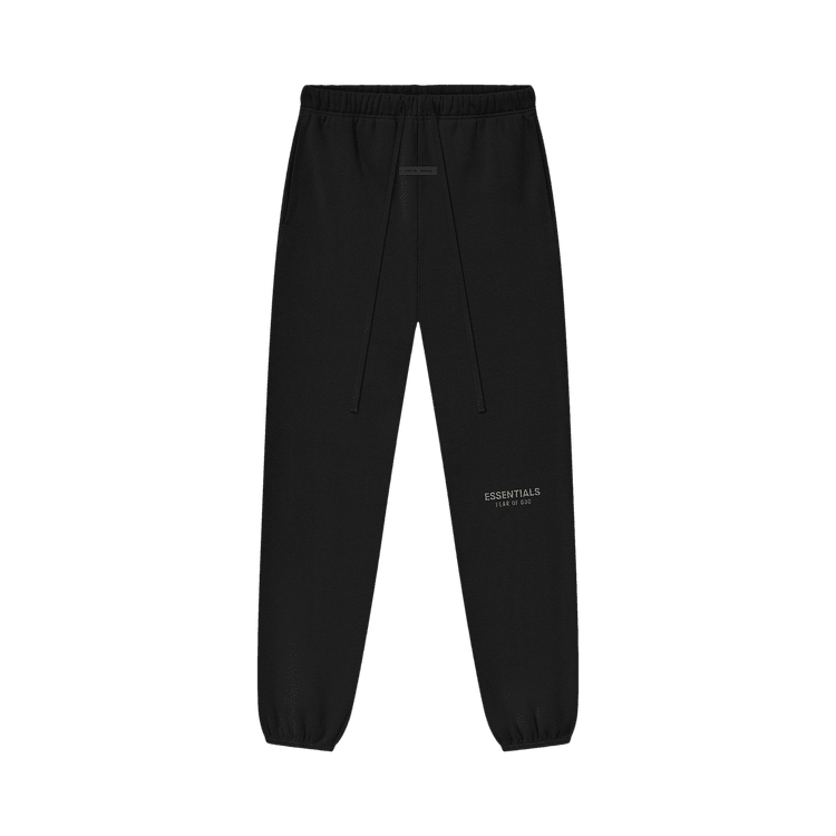 Fear of God Essentials Vintage Fleece Sweatpant Jet Black (FW25) - Im Your Wardrobe