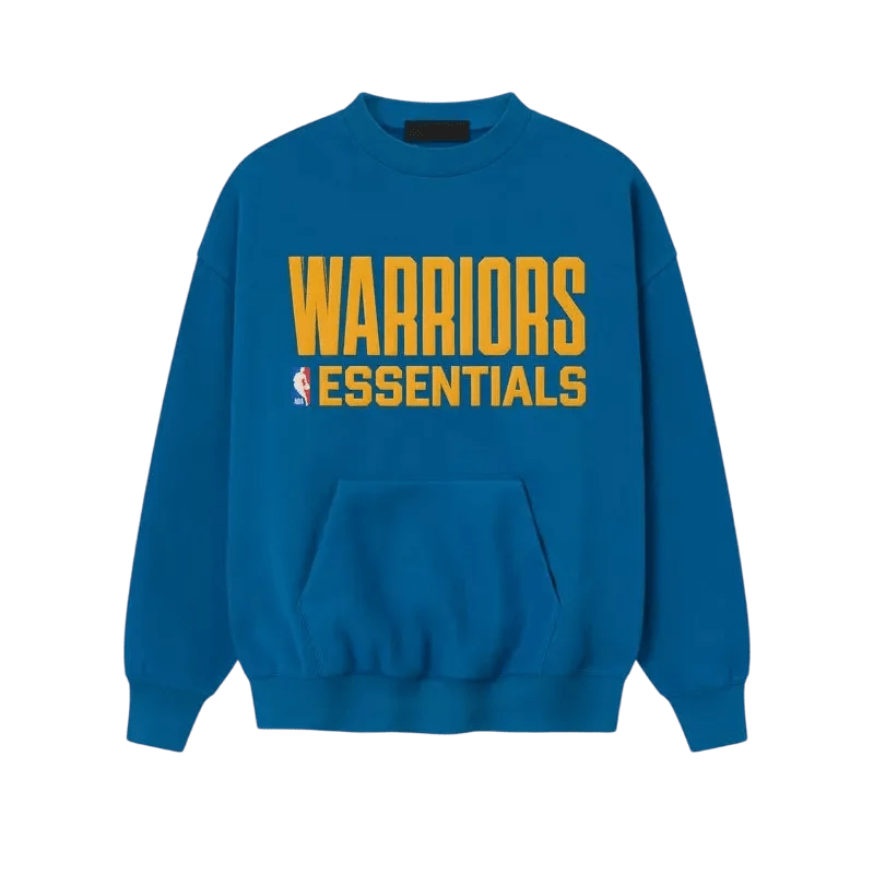 Fear of God Essentials Warriors Sport Crewneck Blue Sapphire - Im Your Wardrobe