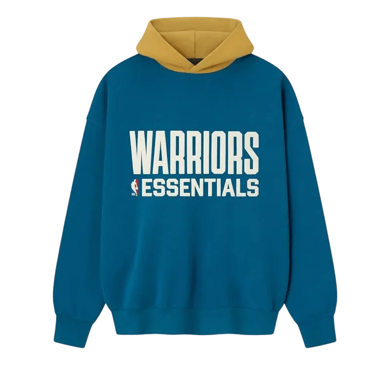 Fear of God Essentials Warriors Sport Hoodie Blue Sapphire/Canyon - Im Your Wardrobe