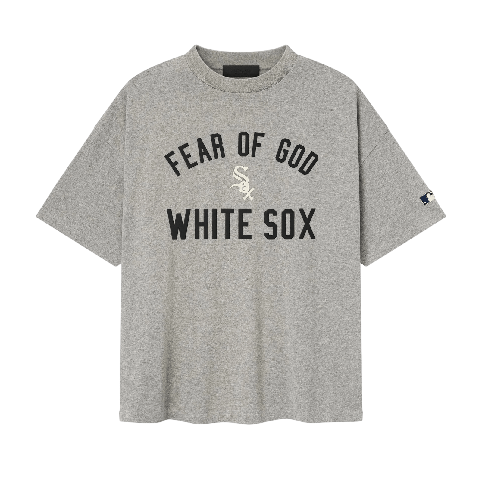 Fear of God Essentials White Sox 90's Tee Concrete Heather - Im Your Wardrobe