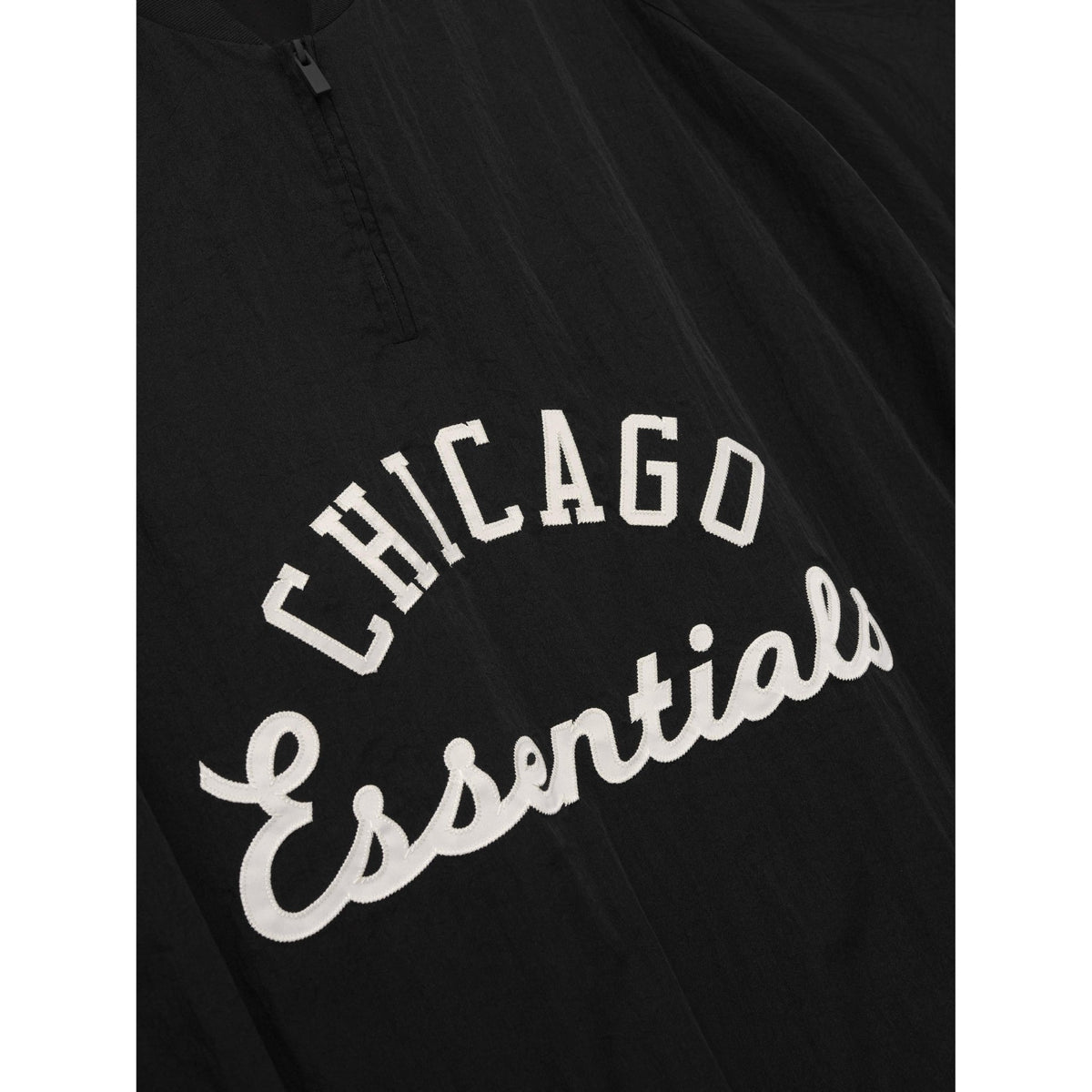 Fear of God Essentials White Sox Half Zip Pullover Black - Im Your Wardrobe