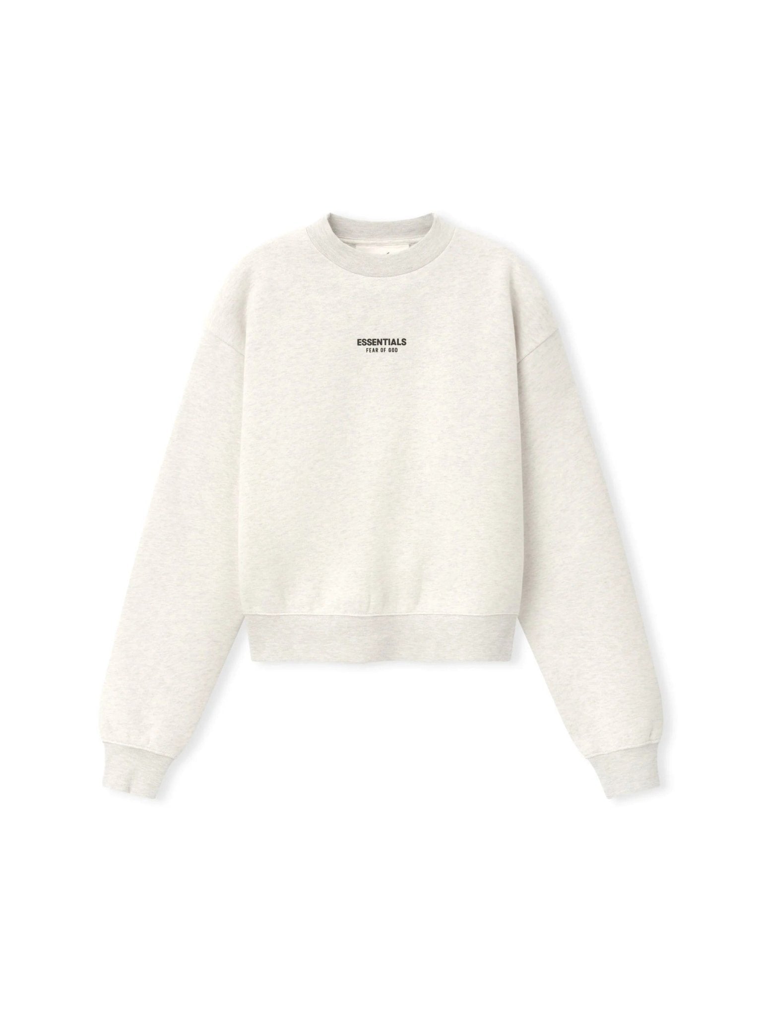 Fear of God Essentials Women's Classic Crewneck Sweatshirt Oatmeal Heather - Im Your Wardrobe
