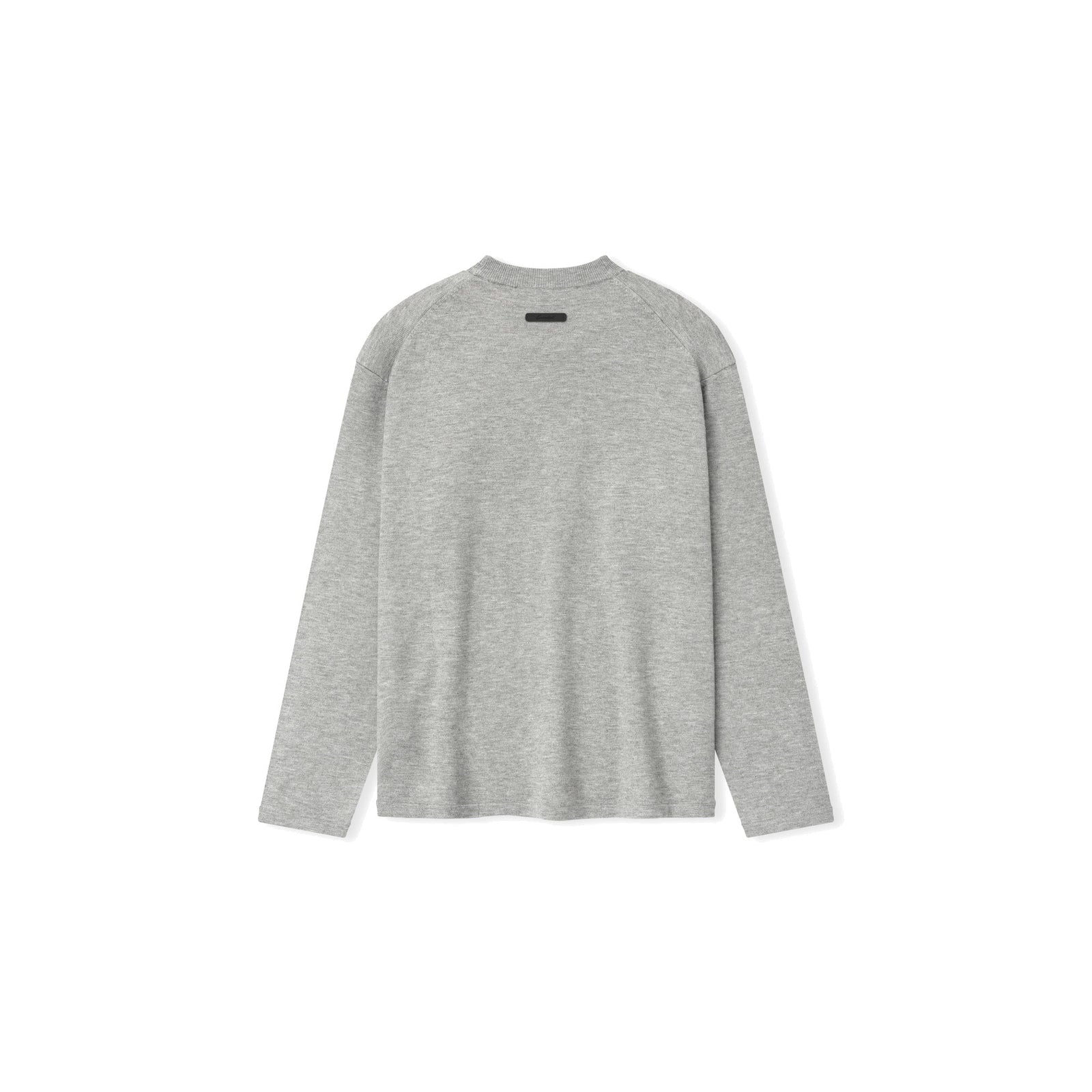 Fear of God Essentials Women's Classic Knit Long Sleeve Tee Concrete Heather - Im Your Wardrobe