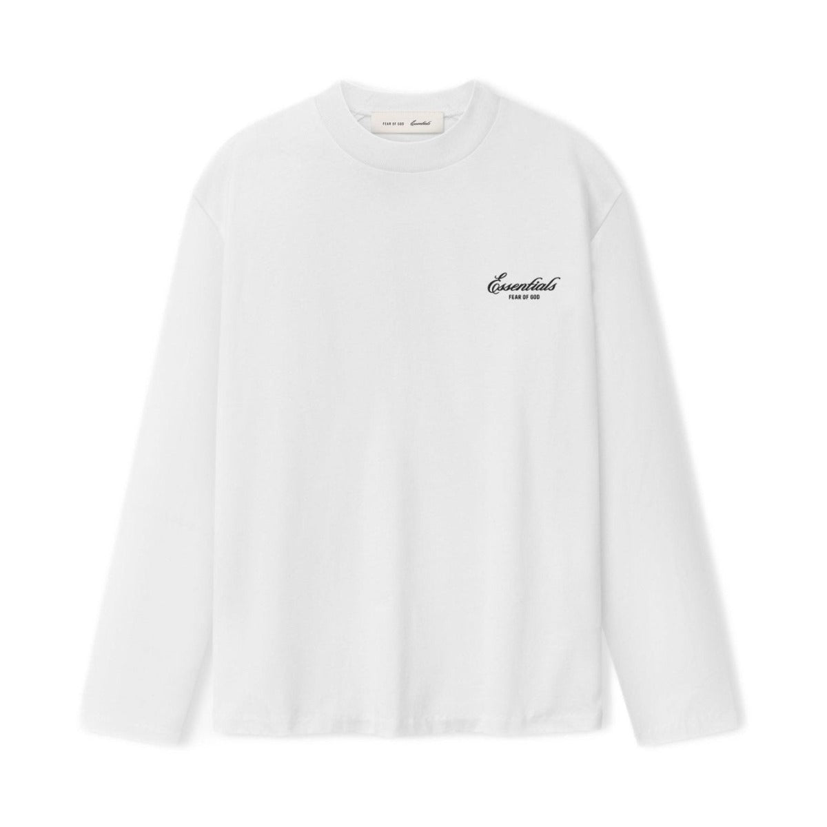 Fear of God Essentials Women's Classic Long Sleeve Tee Bright White - Im Your Wardrobe