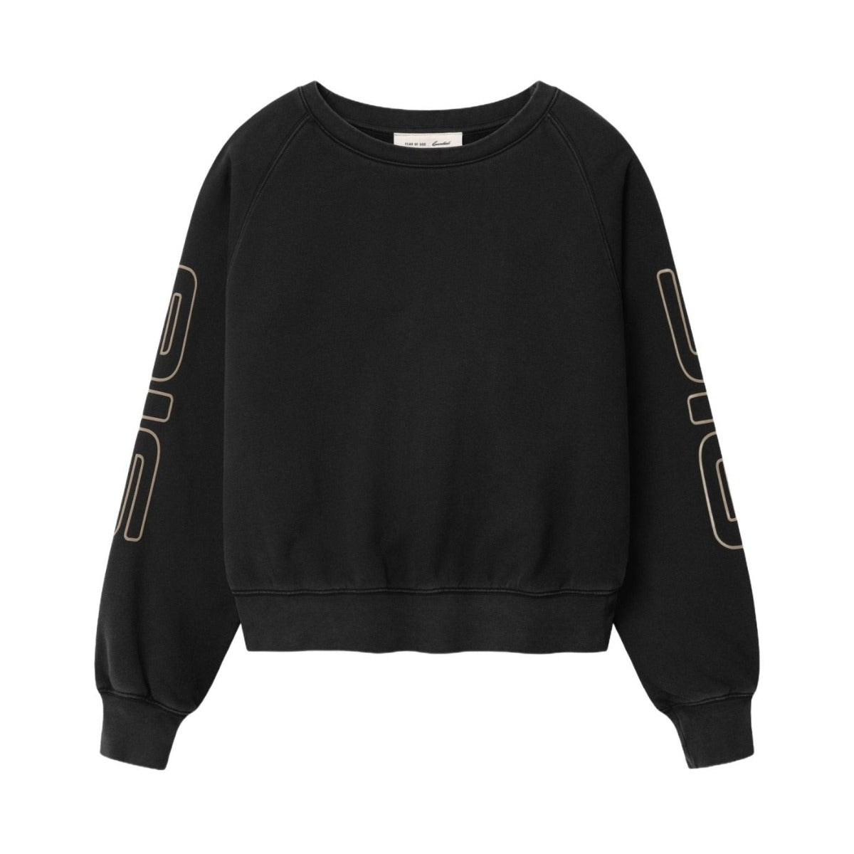 Fear of God Essentials Women's Classic Raglan Boatneck Washed Vintage Black - Im Your Wardrobe