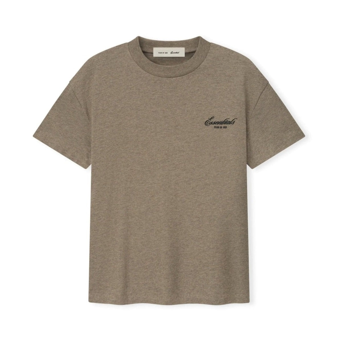 Fear of God Essentials Women's Classic Short Sleeve Tee Homestead Heather - Im Your Wardrobe