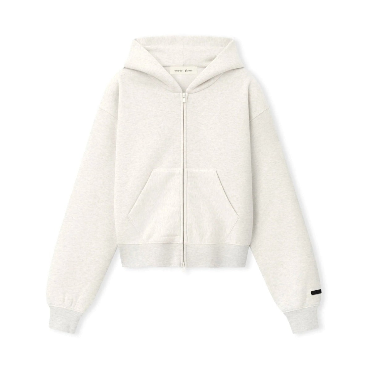 Fear of God Essentials Women's Classic Zip-Up Hoodie Oatmeal Heather - Im Your Wardrobe
