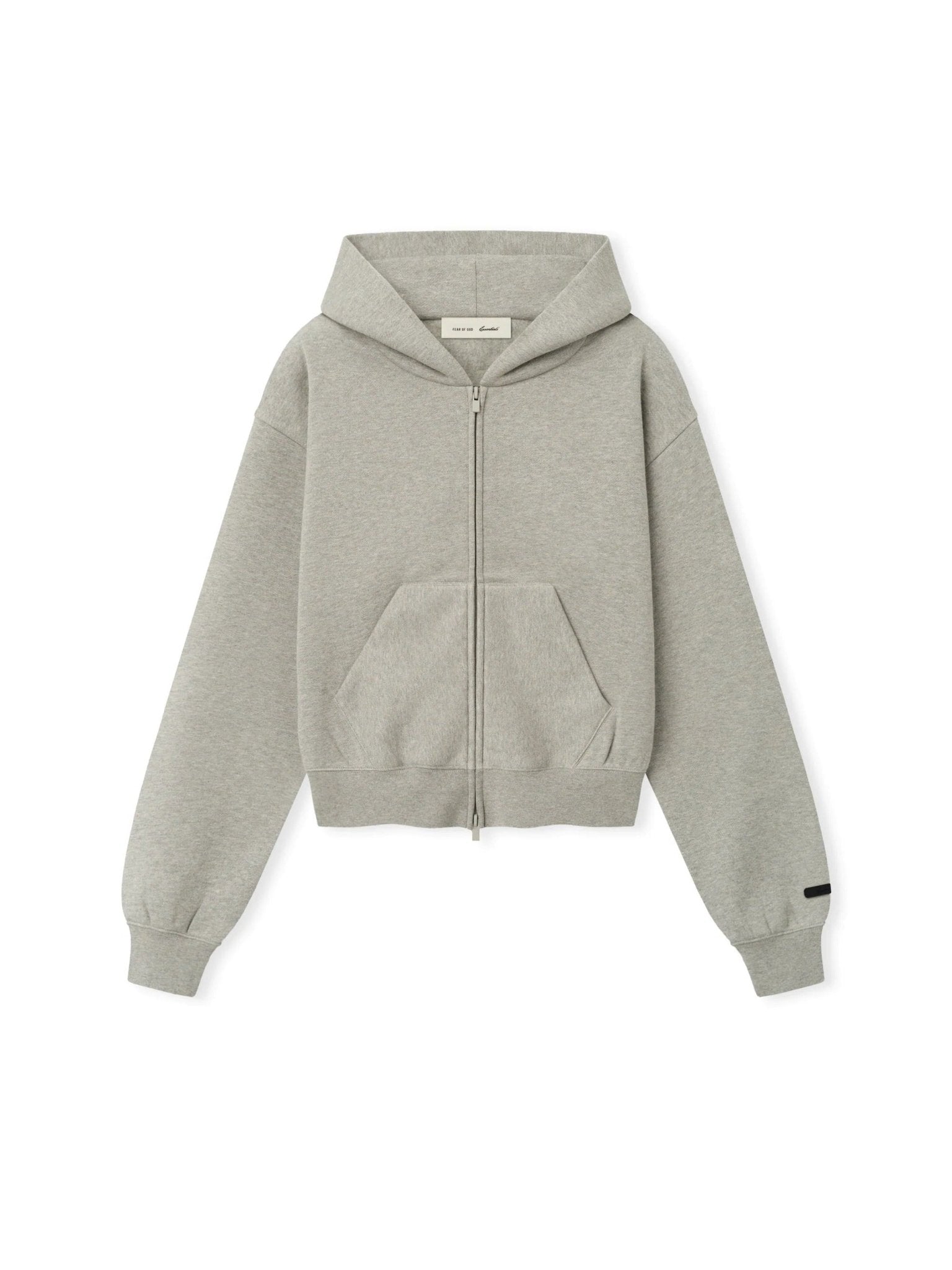 Fear of God Essentials Women's Classic Zip-Up Hoodie Warm Heather - Im Your Wardrobe