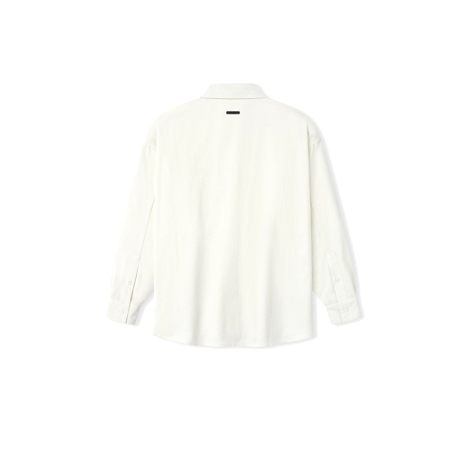 Fear of God Essentials Women's Cotton Oxford Signature Button Up Shirt Ivory - Im Your Wardrobe