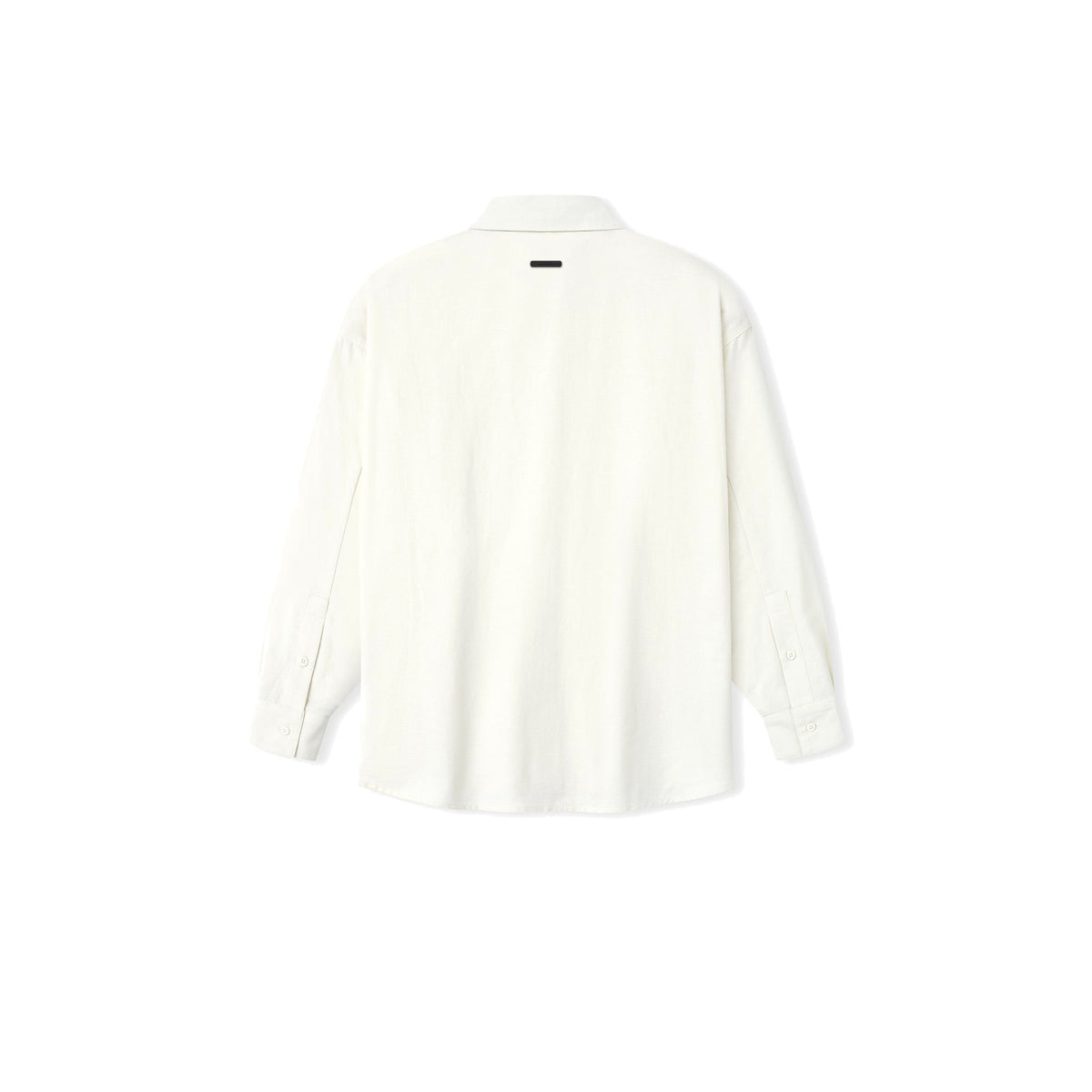 Fear of God Essentials Women's Cotton Oxford Signature Button Up Shirt Ivory