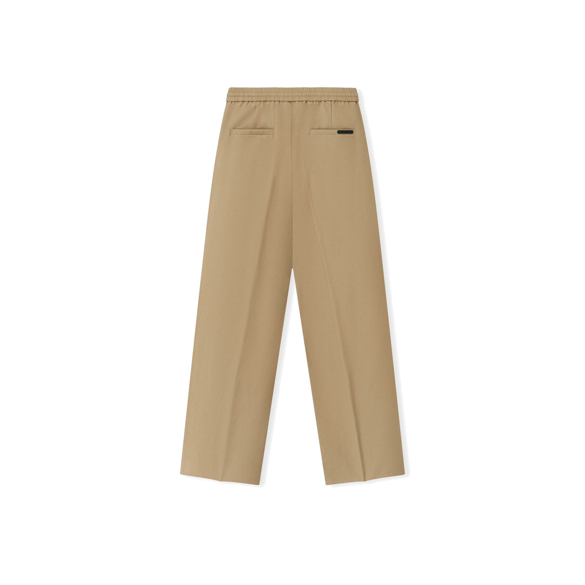 Fear of God Essentials Women's Cotton Twill Pleat Front Drawstring Pant Dune