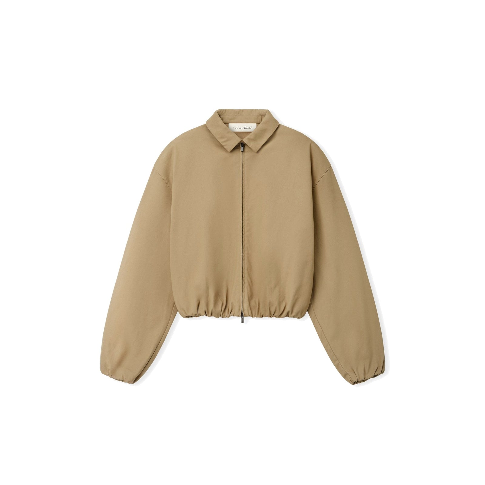 Fear of God Essentials Women's Cotton Twill Work Jacket Dune - Im Your Wardrobe