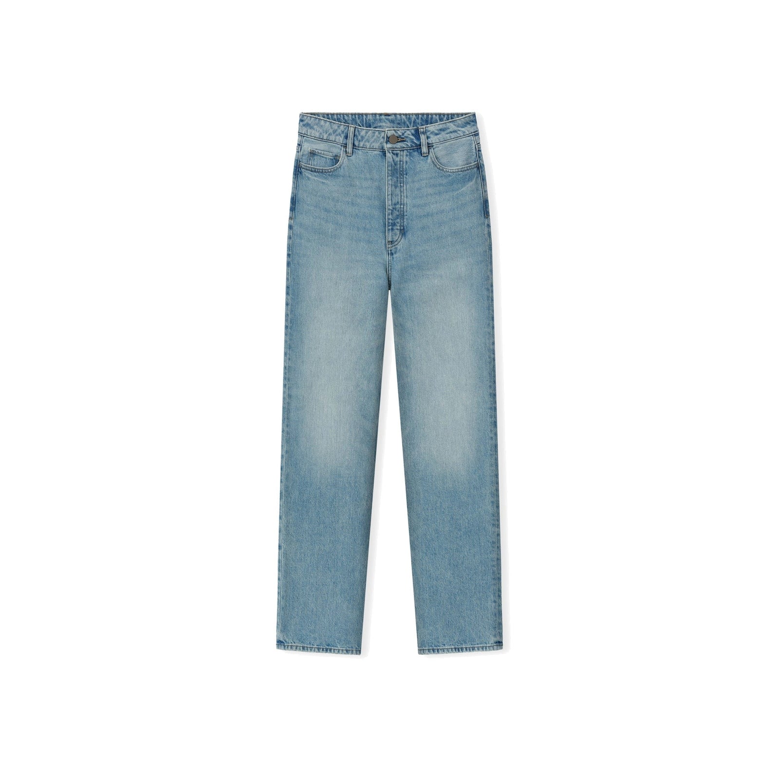Fear of God Essentials Women's Denim Straight Leg Jeans Classic Blue - Im Your Wardrobe