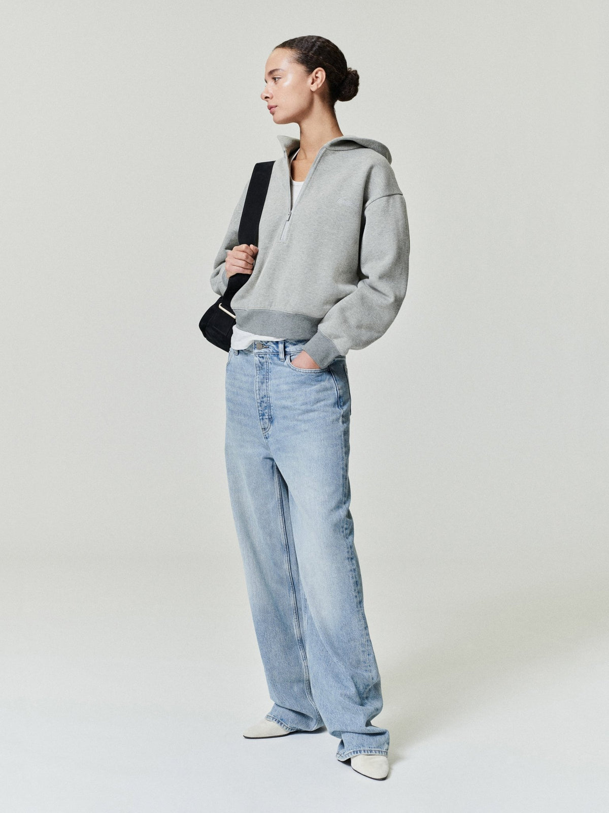 Fear of God Essentials Women's Denim Straight Leg Jeans Classic Blue - Im Your Wardrobe
