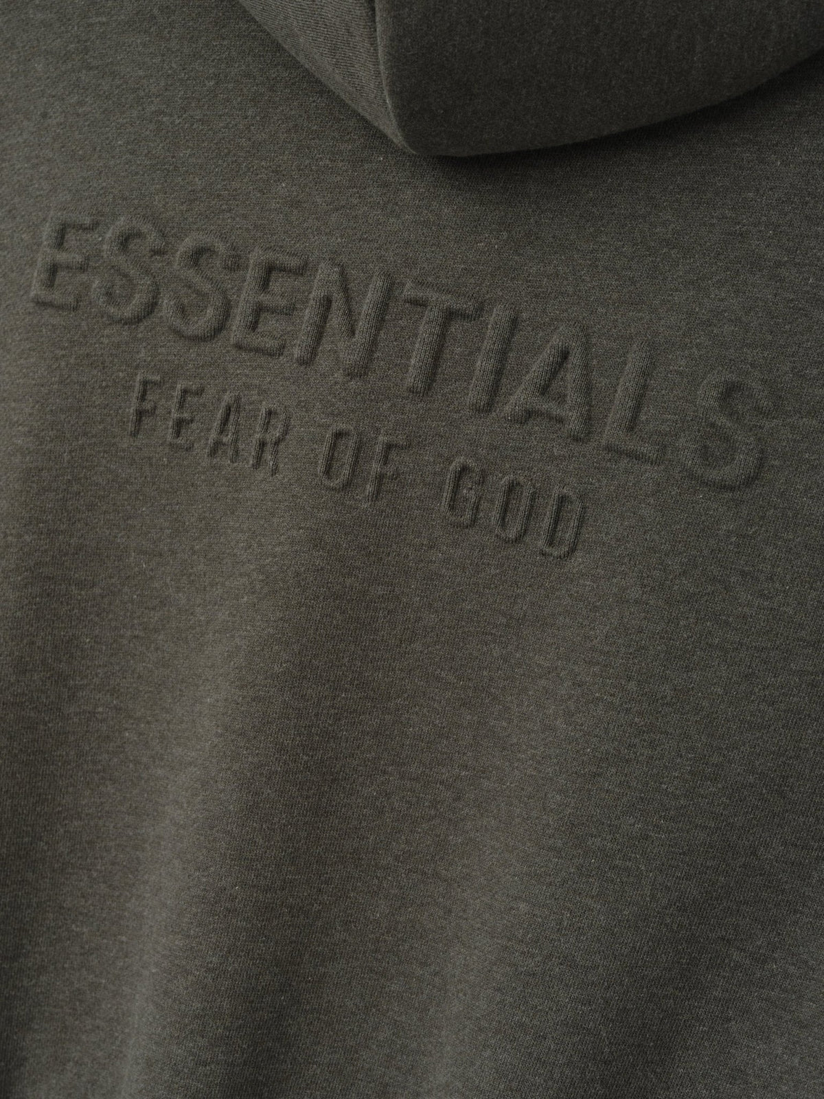 Fear of God Essentials Women's Embossed Cropped Zip-Up Hoodie Ash Heather - Im Your Wardrobe