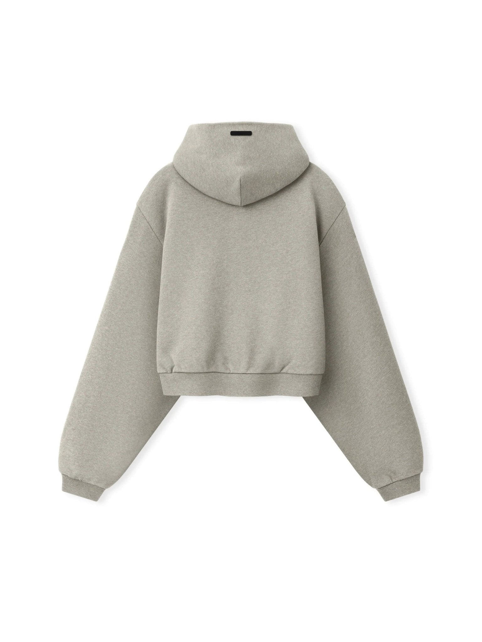 Fear of God Essentials Women's Embossed Modern Cropped Hoodie Warm Heather - Im Your Wardrobe