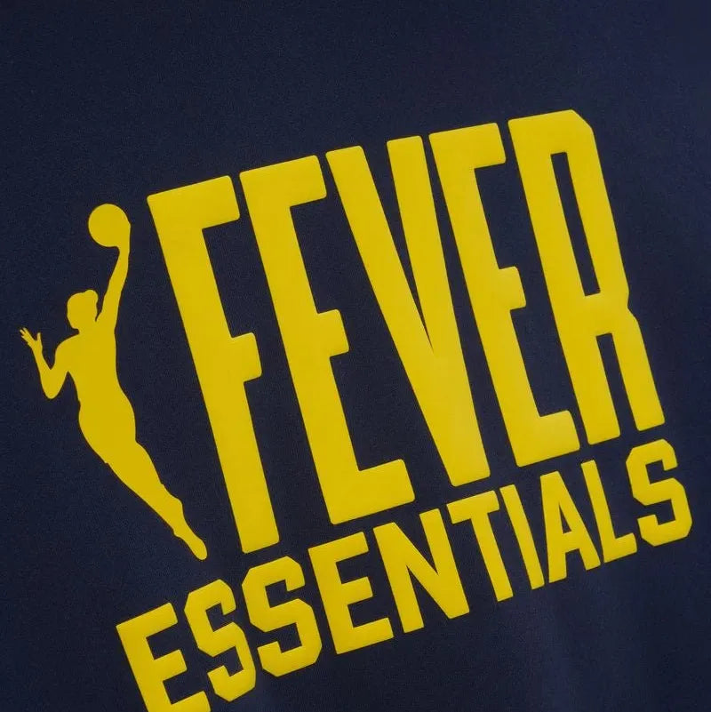 Fear of God Essentials Womens Fever Classic Hoodie Midnight Navy/ Concrete Heather - Im Your Wardrobe