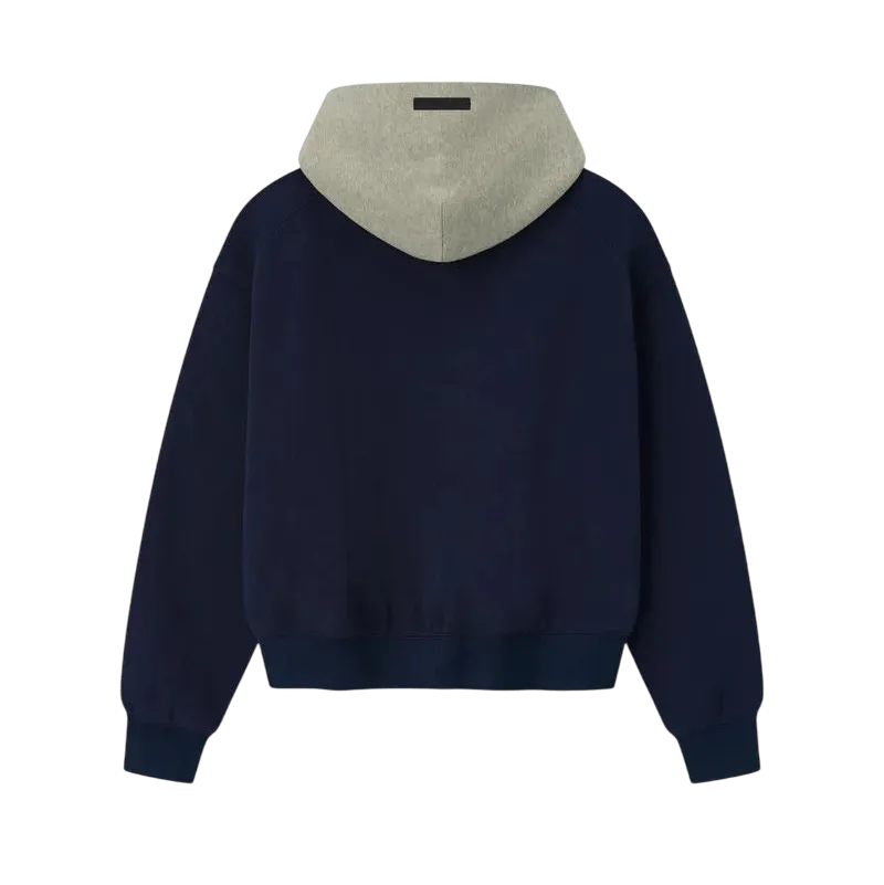 Fear of God Essentials Womens Fever Classic Hoodie Midnight Navy/ Concrete Heather - Im Your Wardrobe