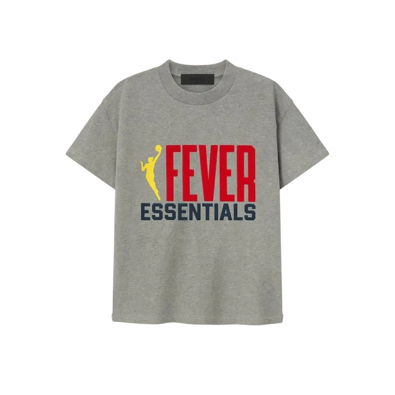 Fear of God Essentials Womens Fever Classic Tee Concrete Heather - Im Your Wardrobe