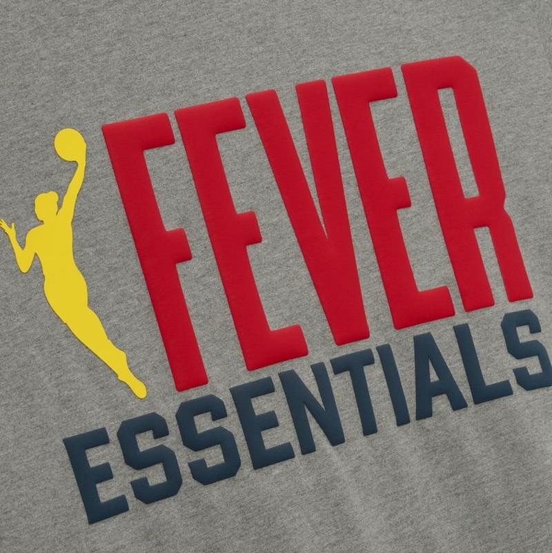 Fear of God Essentials Womens Fever Classic Tee Concrete Heather - Im Your Wardrobe