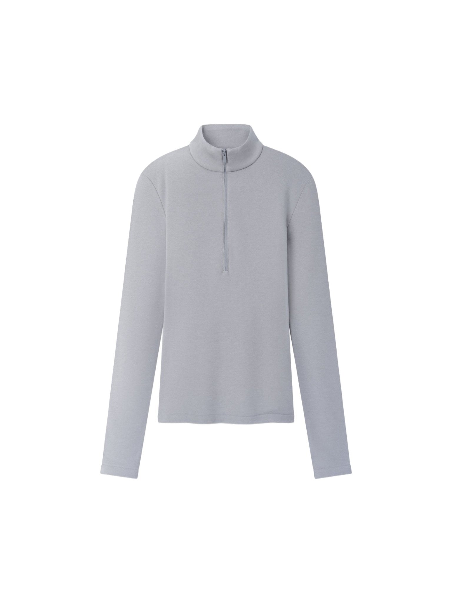 Fear of God Essentials Women's Half Zip Mockneck Smoke - Im Your Wardrobe