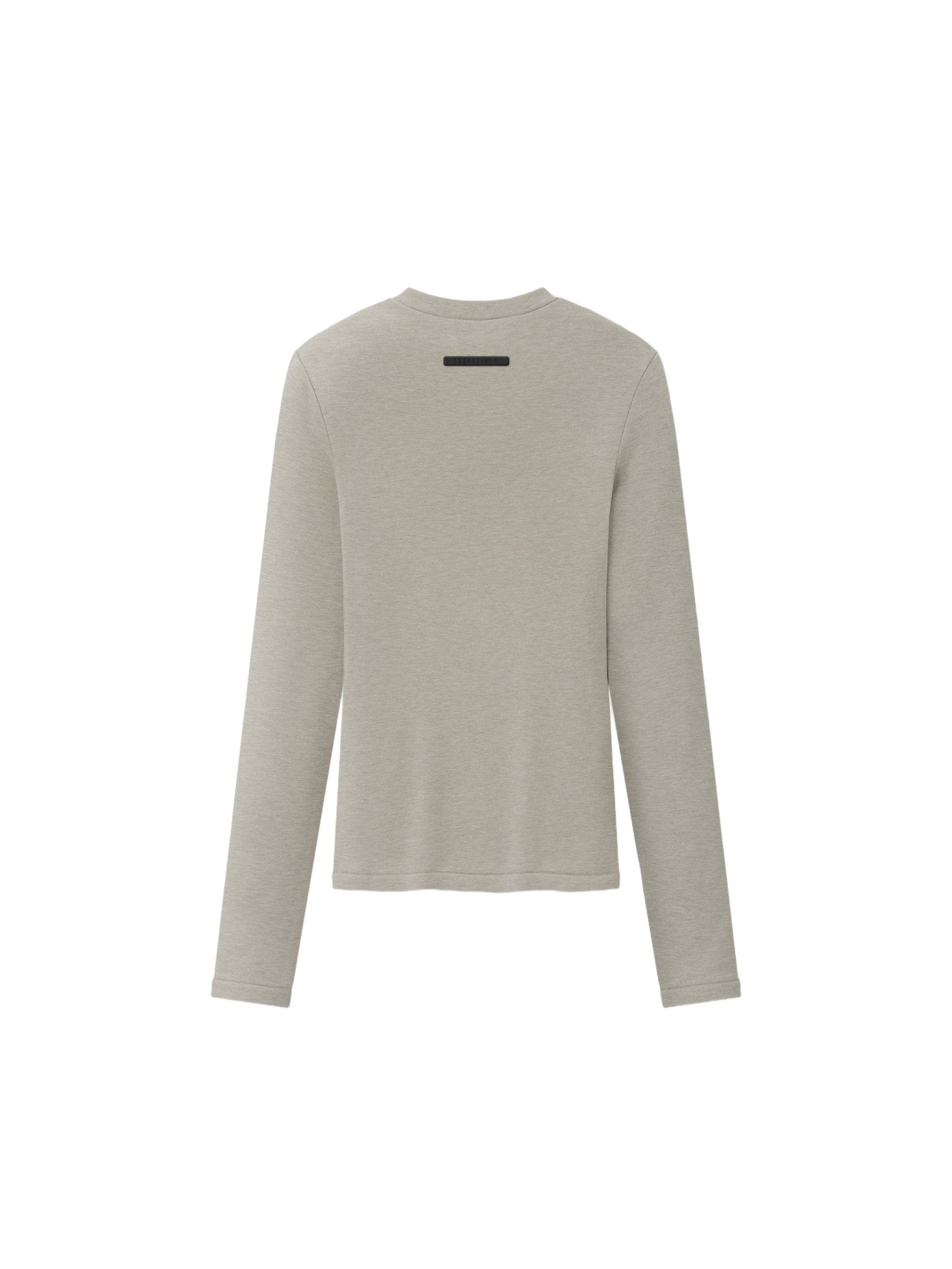 Fear of God Essentials Women's Longsleeve V-Neck Pyrite Heather - Im Your Wardrobe