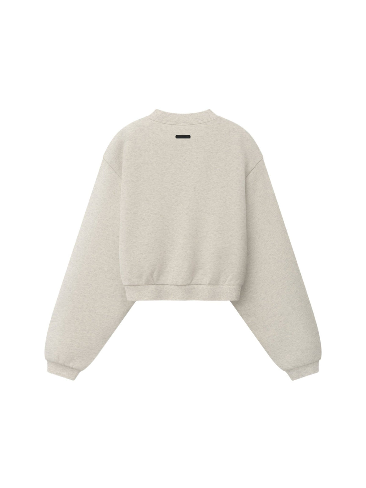 Fear of God Essentials Women's Modern Cropped Crewneck Sweatshirt Marble Heather - Im Your Wardrobe