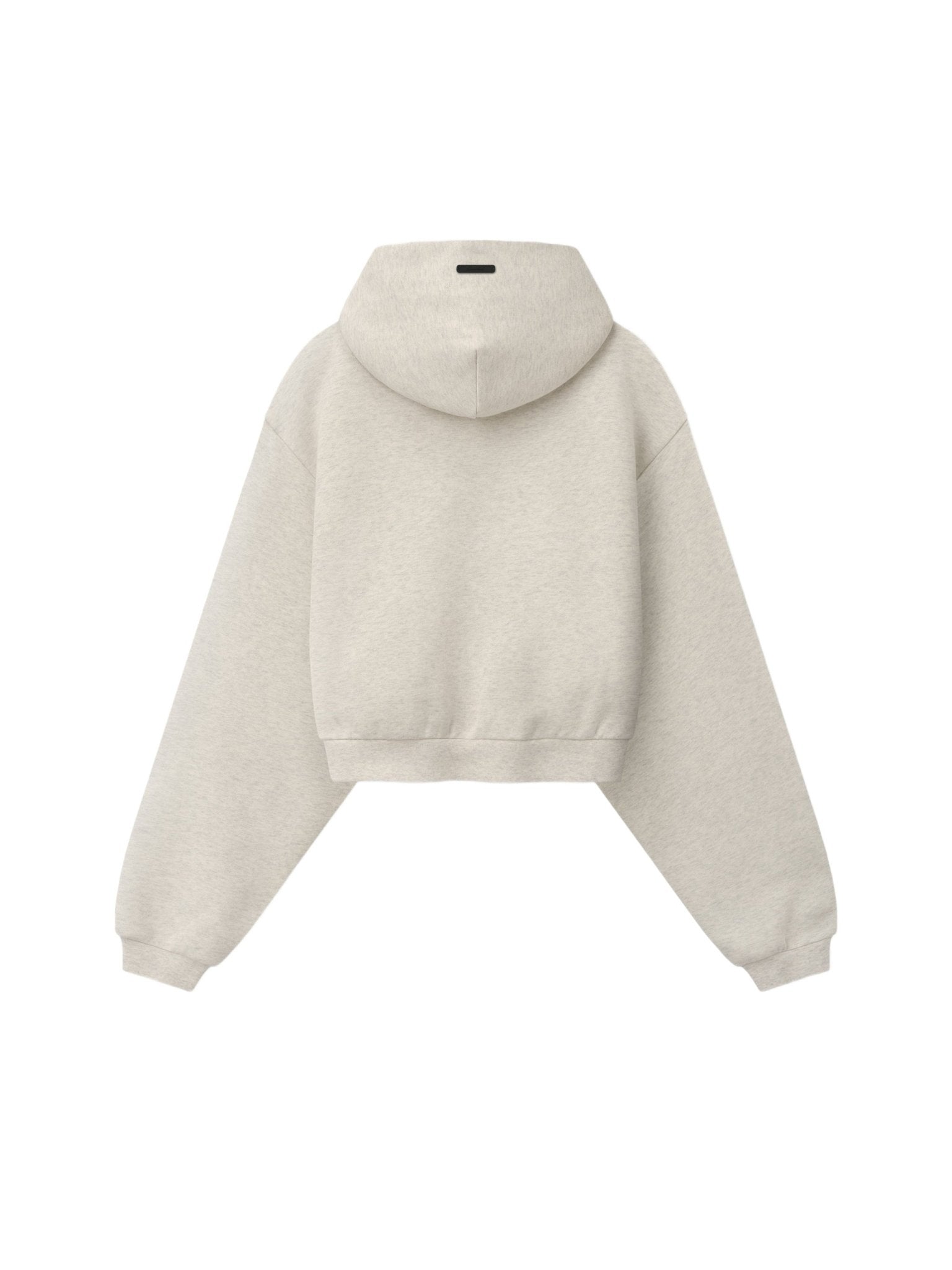 Fear of God Essentials Women's Modern Cropped Zip Hoodie Marble Heather - Im Your Wardrobe