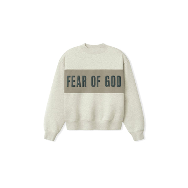 Fear of God Essentials Women's Paneled Classic Sweatshirt Vanilla Heather