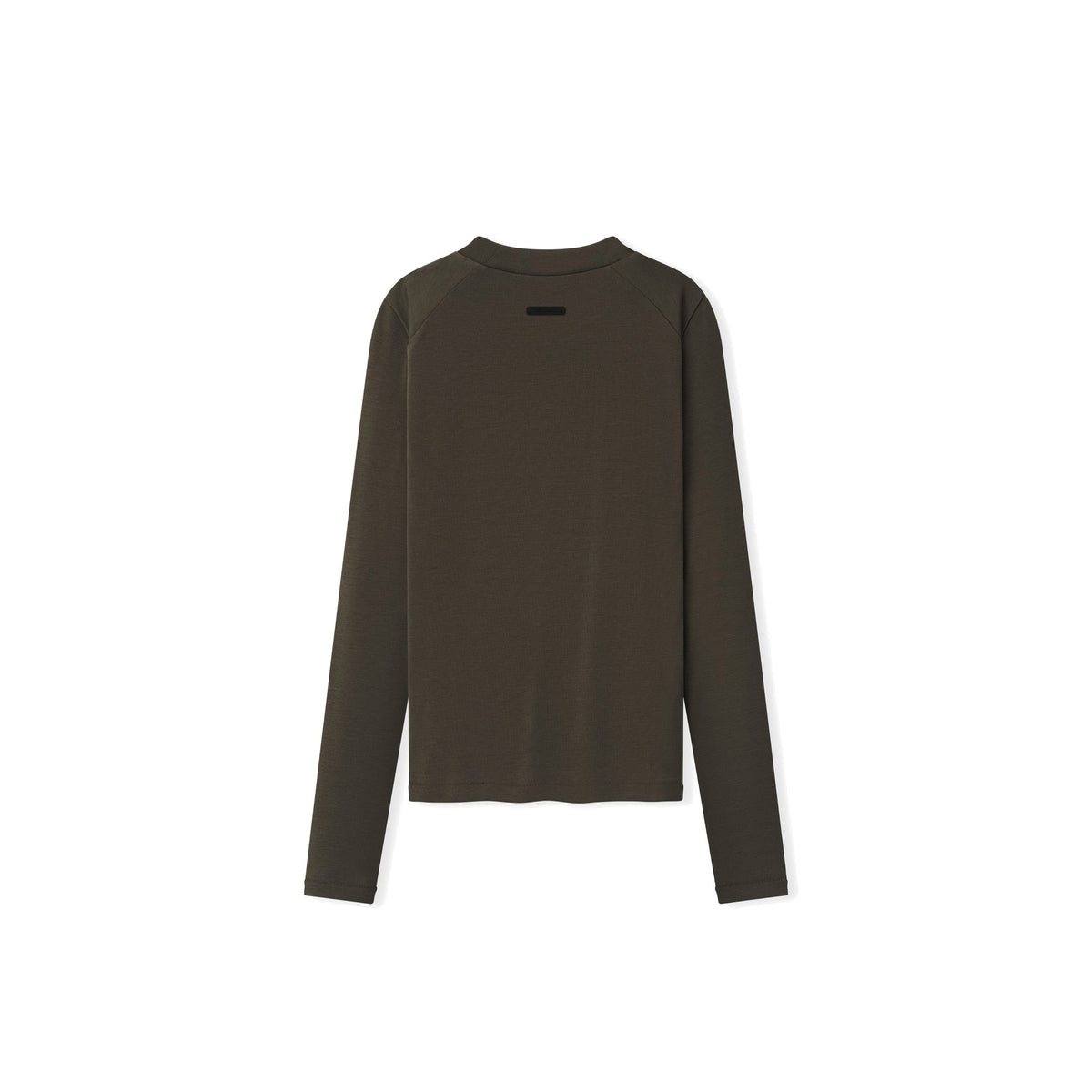 Fear of God Essentials Women's Rib Fitted Long Sleeve Tee Brown