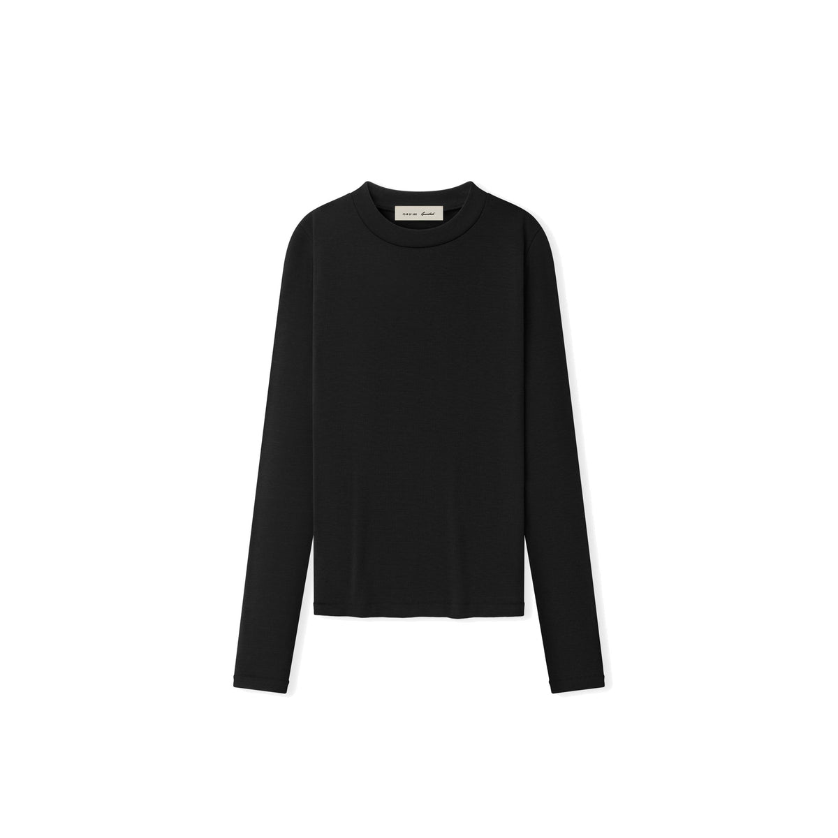 Fear of God Essentials Women's Rib Fitted Long Sleeve Tee Vintage Black