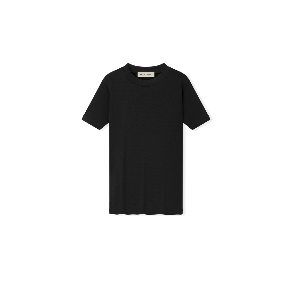 Fear of God Essentials Women's Rib Fitted Short Sleeve Tee Vintage Black