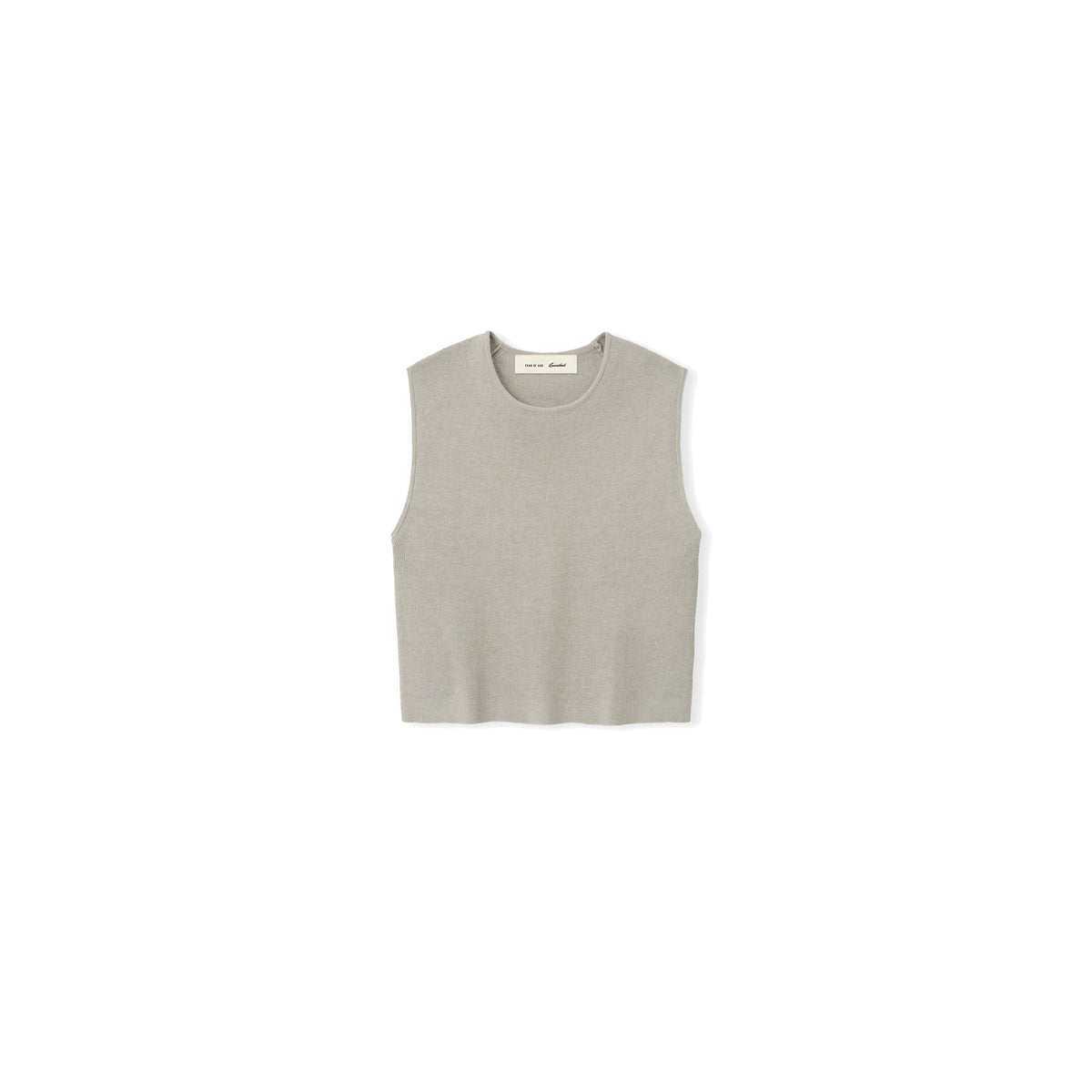 Fear of God Essentials Women's Rib Knit Crop Top Seal - Im Your Wardrobe