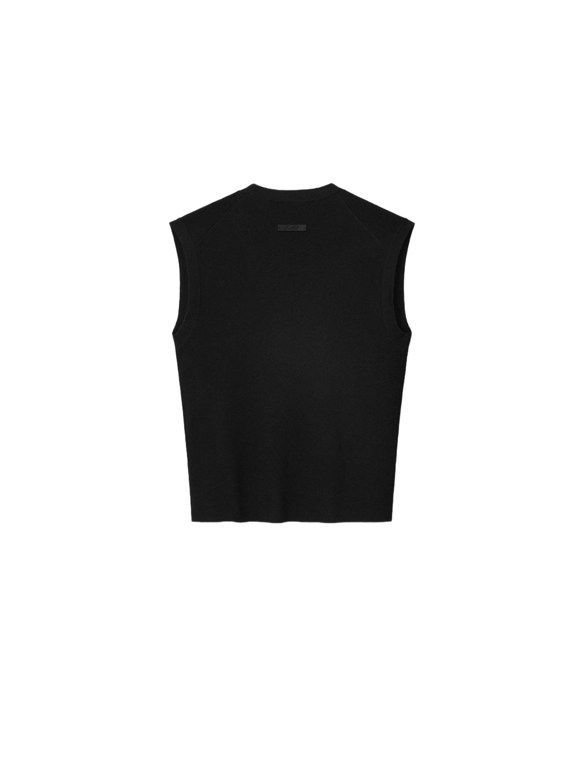 Fear of God Essentials Women's Rib Knit V-Neck Cropped Tank Vintage Black - Im Your Wardrobe