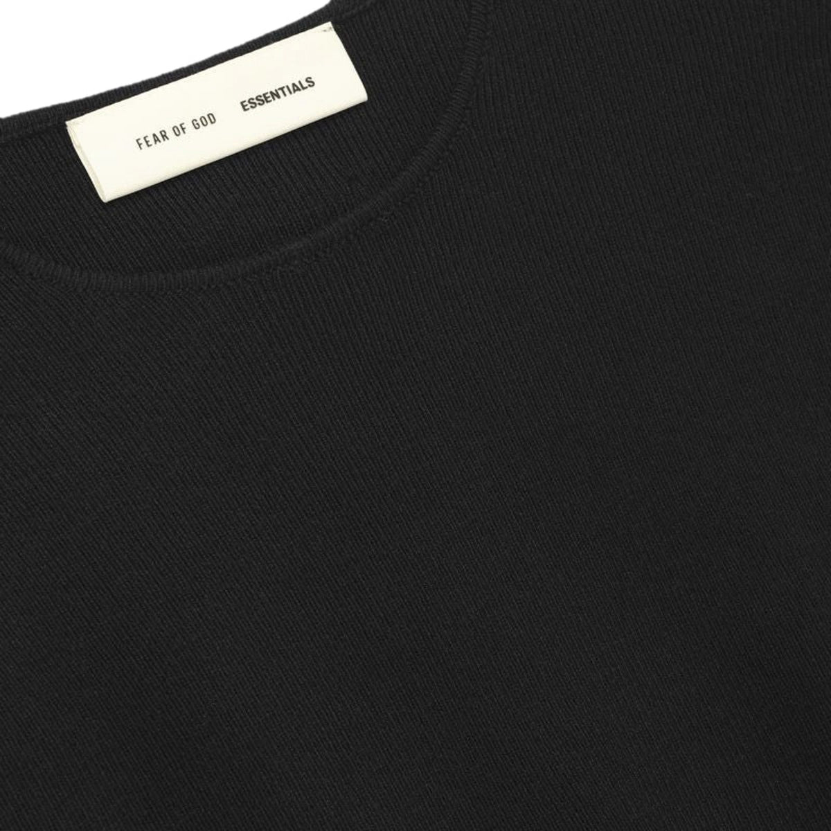 Fear of God Essentials Women's Rib Long-Sleeve Dress Vintage Black (FW25) - Im Your Wardrobe