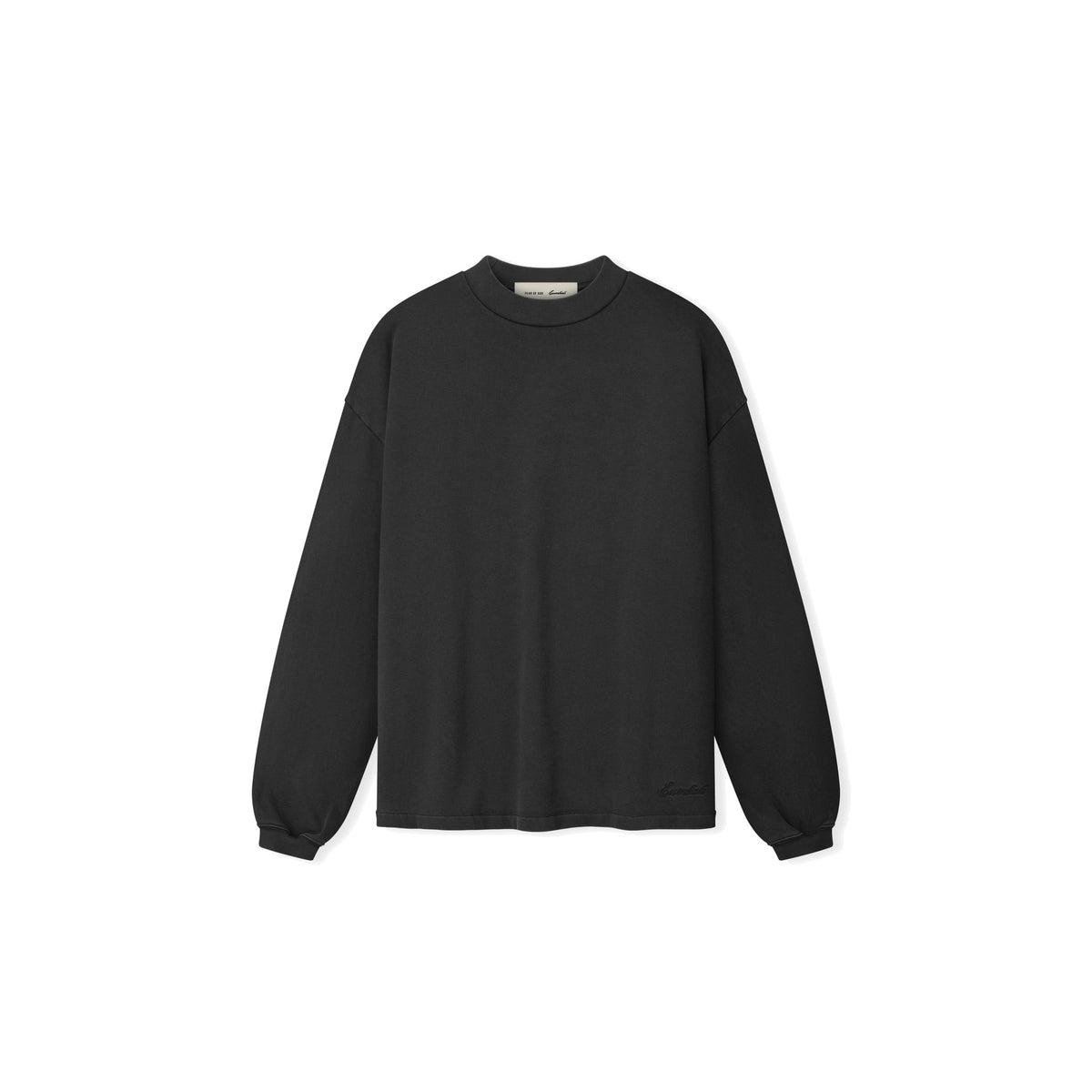 Fear of God Essentials Women's Signature Classic Long Sleeve Tee Faded Black