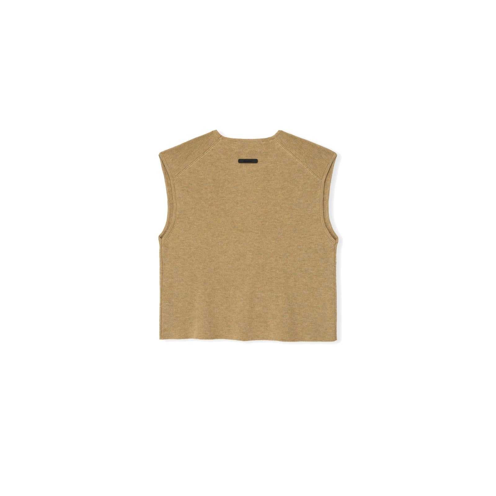 Fear of God Essentials Women's Signature Rib Knit Cropped Top Dune - Im Your Wardrobe