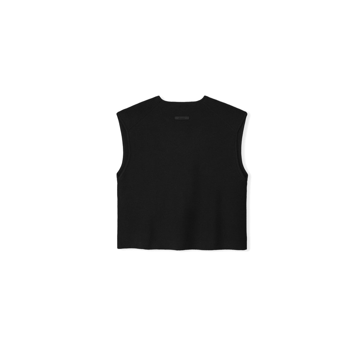 Fear of God Essentials Women's Signature Rib Knit Cropped Top Vintage Black
