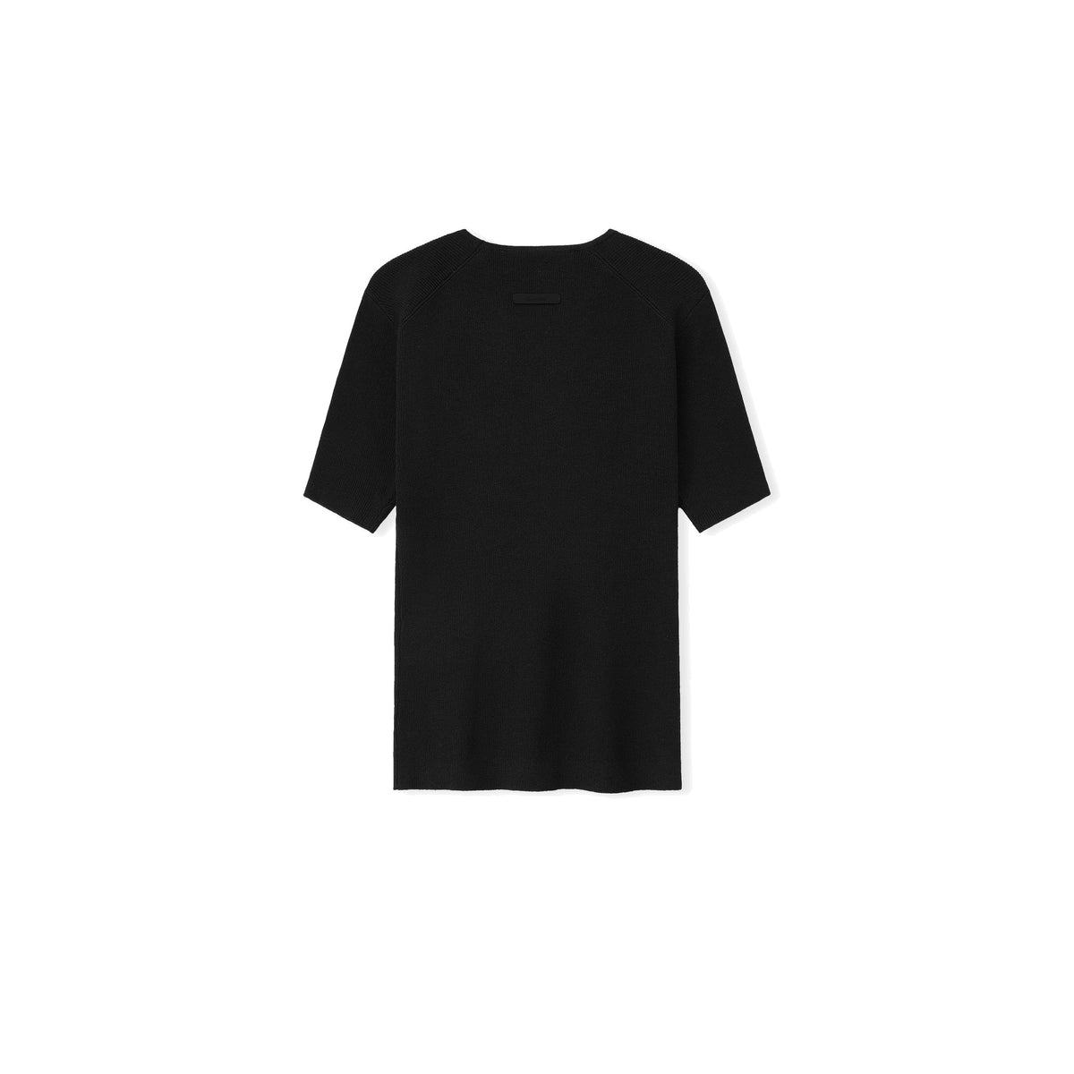 Fear of God Essentials Women's Signature Rib Knit Fitted Short Sleeve Tee Vintage Black
