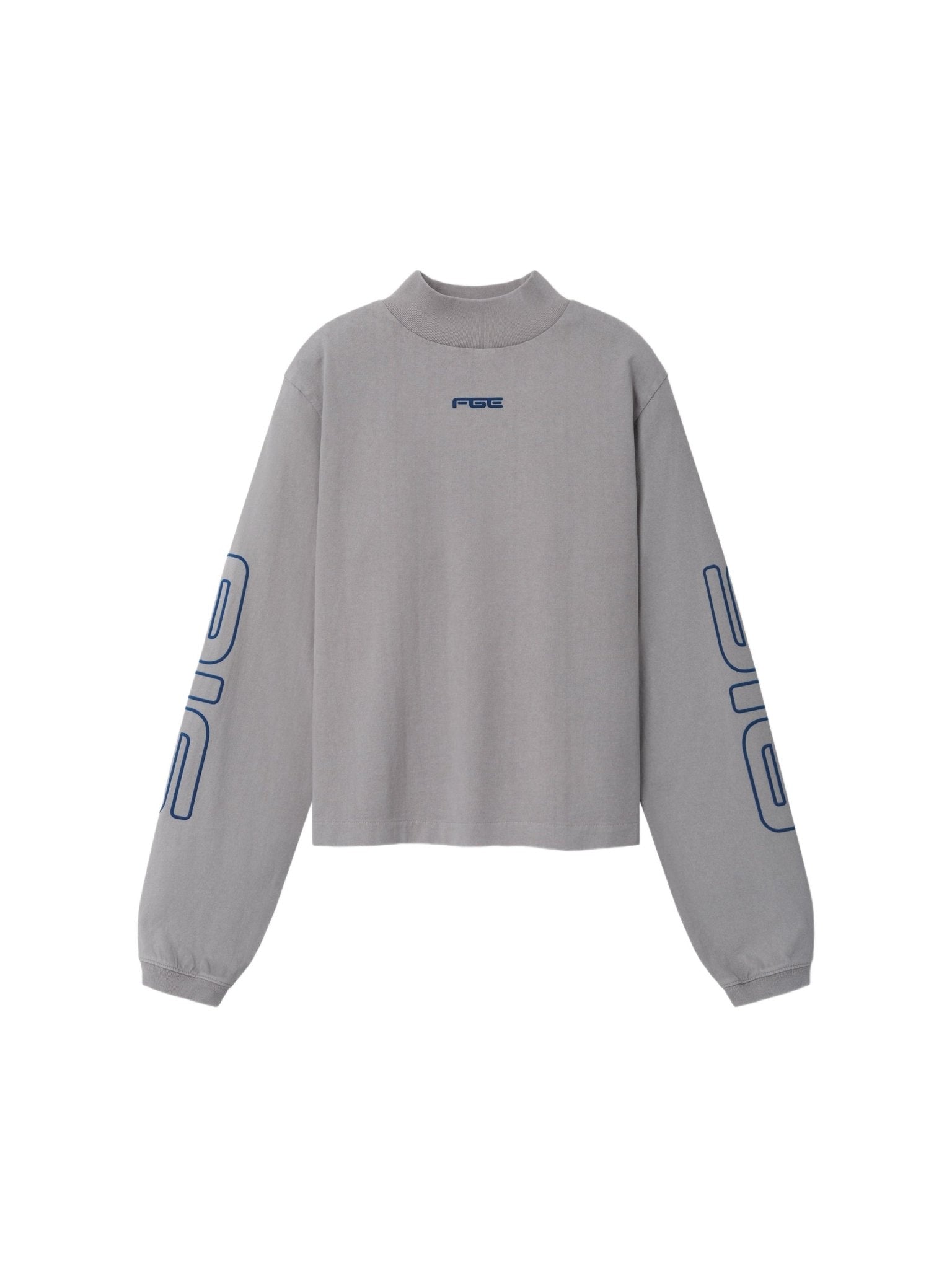 Fear of God Essentials Women's Slim Mock Neck Longsleeve Tee Washed Smoke - Im Your Wardrobe